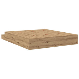 Aufbewahrungsbettgestell Eiche 200 cm