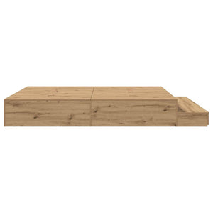 Aufbewahrungsbettgestell Eiche 200 cm