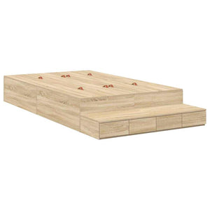 Aufbewahrungsbett Sonoma-Eiche 120 cm