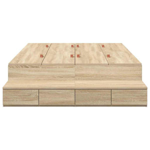 Aufbewahrungsbett Sonoma-Eiche 120 cm