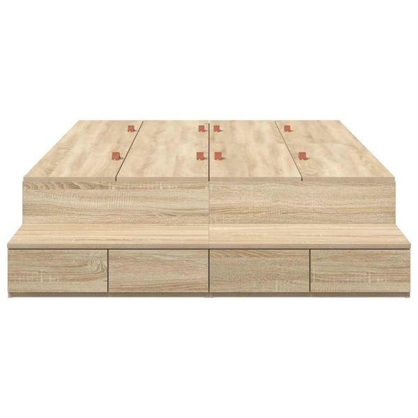 Aufbewahrungsbett Sonoma-Eiche 120 cm