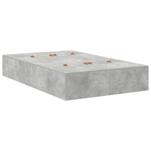 Aufbewahrungsbett 120 cm Beton Grau