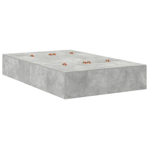 Aufbewahrungsbett 120 cm Beton Grau
