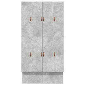 Aufbewahrungsbett 120 cm Beton Grau
