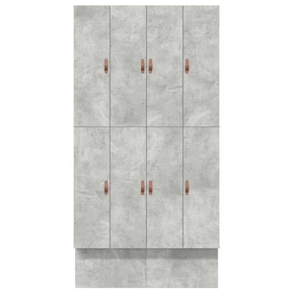 Aufbewahrungsbett 120 cm Beton Grau