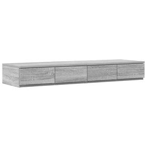 Aufbewahrungsbett 120 cm Grau Sonoma