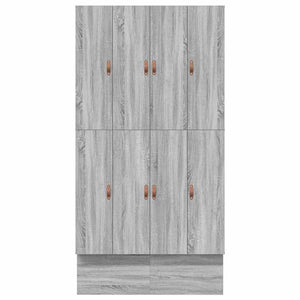 Aufbewahrungsbett 120 cm Grau Sonoma