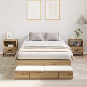 Aufbewahrungsbettgestell 120 cm Artisan Eiche