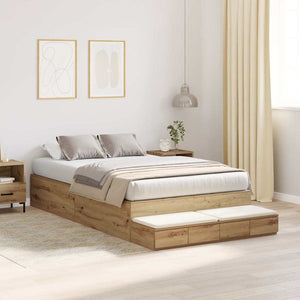 Aufbewahrungsbettgestell 120 cm Artisan Eiche