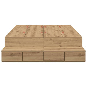 Aufbewahrungsbettgestell 120 cm Artisan Eiche