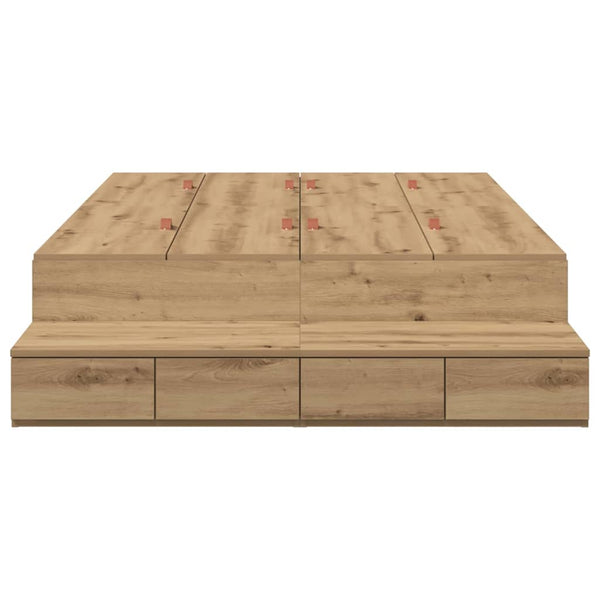 Aufbewahrungsbettgestell 120 cm Artisan Eiche