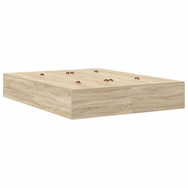 Aufbewahrungsbett 140 cm Sonoma-Eiche