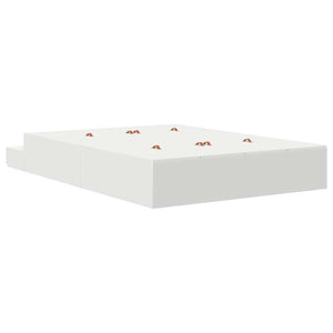 Bettgestell mit Stauraum Weiß 150 cm