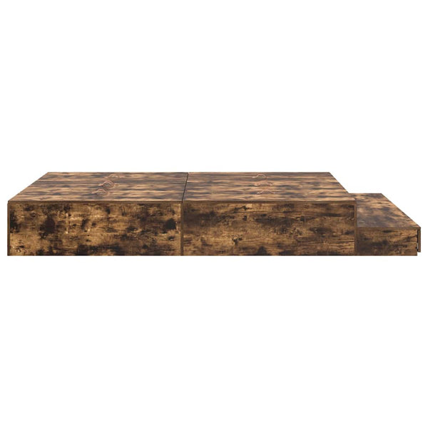 Aufbewahrungsbettgestell Geräucherte Eiche 150 cm