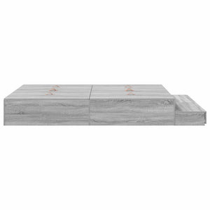 Aufbewahrungsbett 150 cm Graues Sonoma