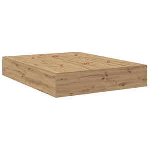 Aufbewahrungsbettgestell Eiche 150 cm