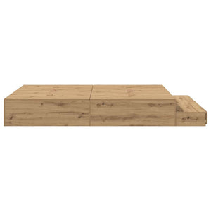 Aufbewahrungsbettgestell Eiche 150 cm