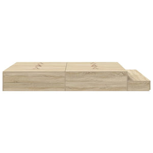 Aufbewahrungsbettgestell Sonoma-Eiche 160 cm