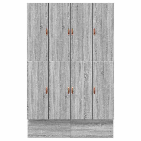 Aufbewahrungsbett 160 cm Grau Sonoma