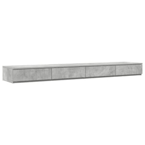 Bettgestell mit Stauraum Beton Grau 180 cm