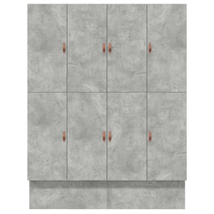 Bettgestell mit Stauraum Beton Grau 180 cm
