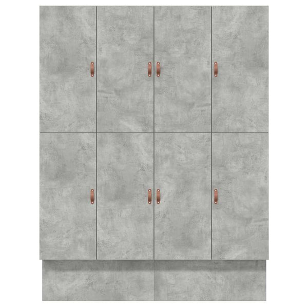 Bettgestell mit Stauraum Beton Grau 180 cm