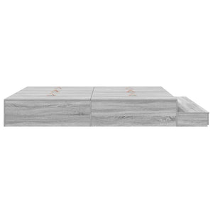 Aufbewahrungsbett 180 cm Graues Sonoma