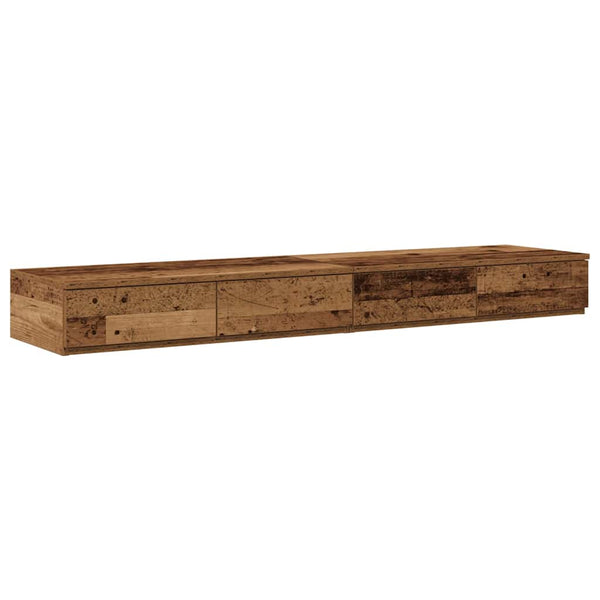 Aufbewahrungsbett 140 cm Altholz