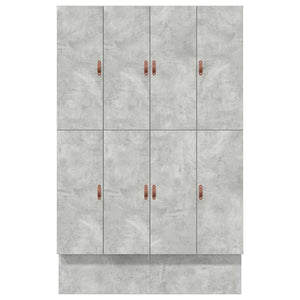 Aufbewahrungsbettgestell 135 cm Beton Grau