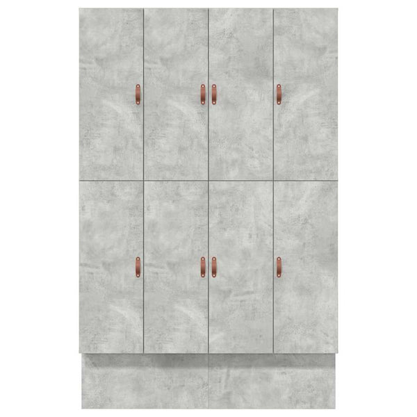 Aufbewahrungsbettgestell 135 cm Beton Grau