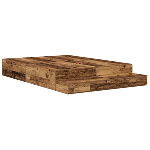 Aufbewahrungsbett Altholz 135 cm
