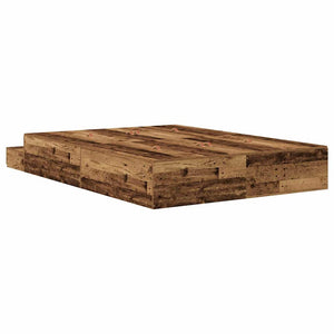 Aufbewahrungsbett Altholz 135 cm
