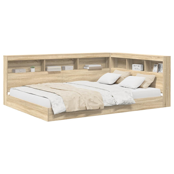 Bücherregal Bett 140x200 Sonoma Eiche