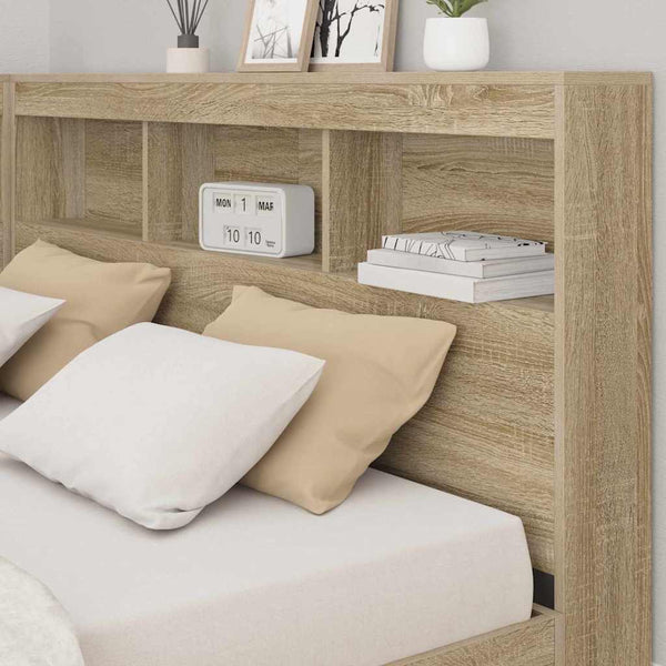 Bücherregal Bett 160x200 Sonoma Eiche