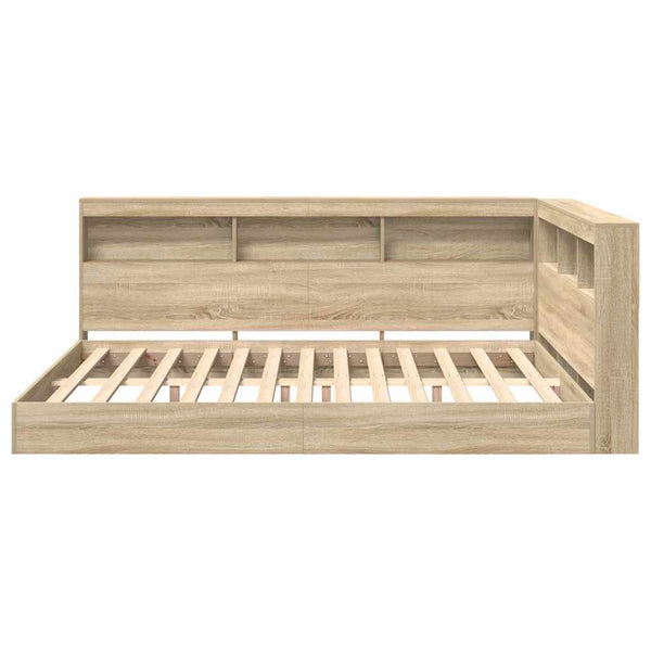 Bücherregal Bett 160x200 Sonoma Eiche