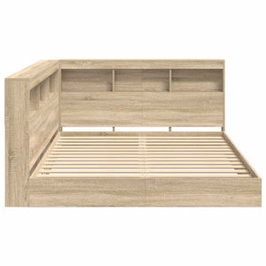 Bücherregal Bett 160x200 Sonoma Eiche