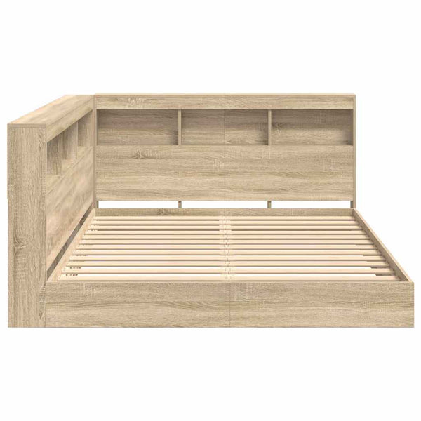 Bücherregal Bett 160x200 Sonoma Eiche