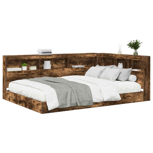 Bücherregal Bett 160x200 Räuchereiche