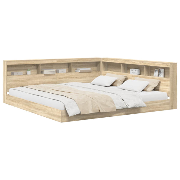 Bücherregal Bett 180x200 Sonoma Eiche