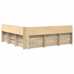 Bücherregal Bett 180x200 Sonoma Eiche