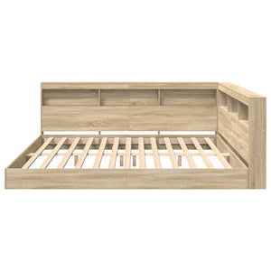 Bücherregal Bett 180x200 Sonoma Eiche