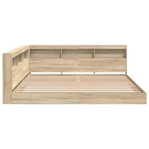 Bücherregal Bett 180x200 Sonoma Eiche
