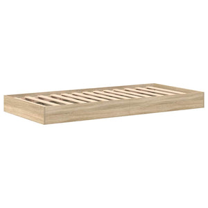 Bücherregal Bett 75x190 cm Sonoma Eiche