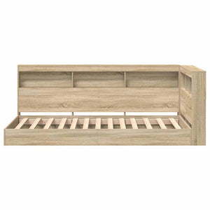 Bücherregal Bett 75x190 cm Sonoma Eiche