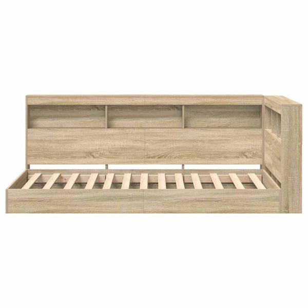 Bücherregal Bett 75x190 cm Sonoma Eiche