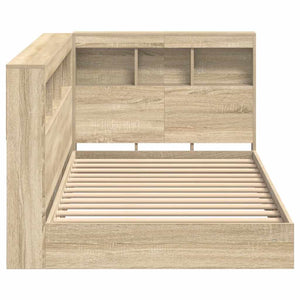 Bücherregal Bett 75x190 cm Sonoma Eiche