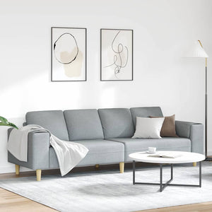 Hellgraue Wohnzimmer Couch, 250 cm