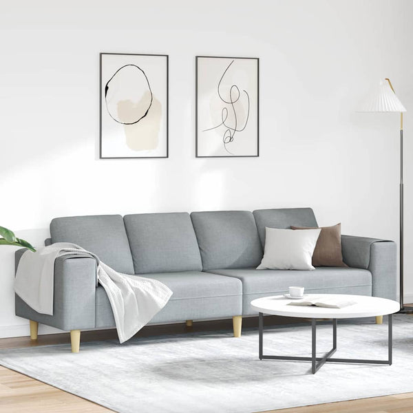 Hellgraue Wohnzimmer Couch, 250 cm