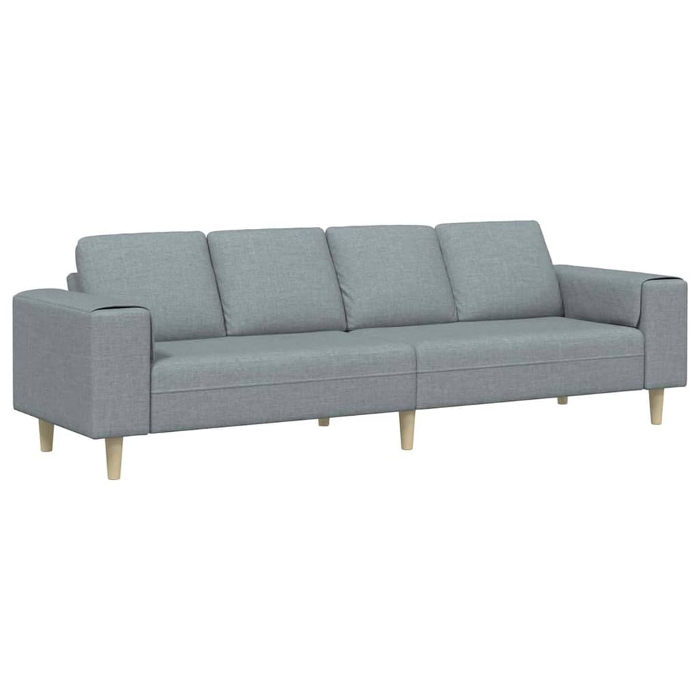 Hellgraue Wohnzimmer Couch, 250 cm