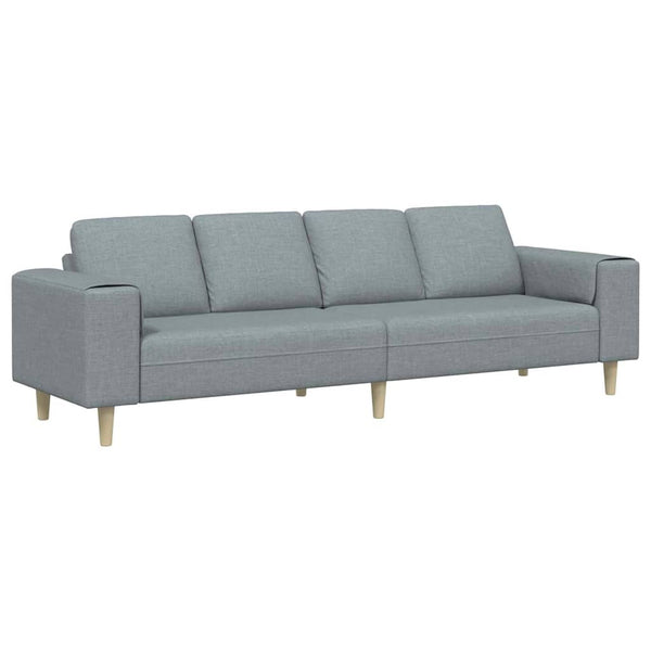 Hellgraue Wohnzimmer Couch, 250 cm